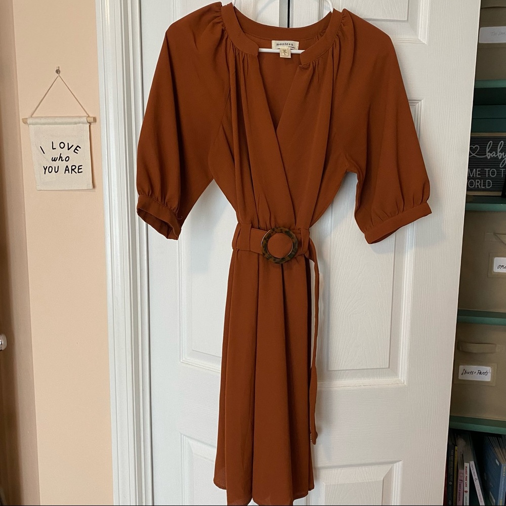 Burnt orange dress